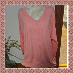 Talbots Pink V-Neck Sweater Size Xlp